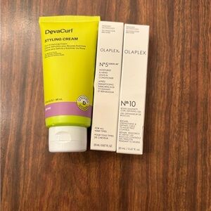 FREE WITH BUNDLE DevaCurl Styling Cream and OLAPLEX No.5 and No.10 Hair Care Set